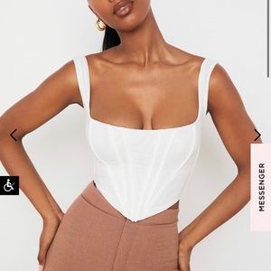 House of CB Mesh Corset Top